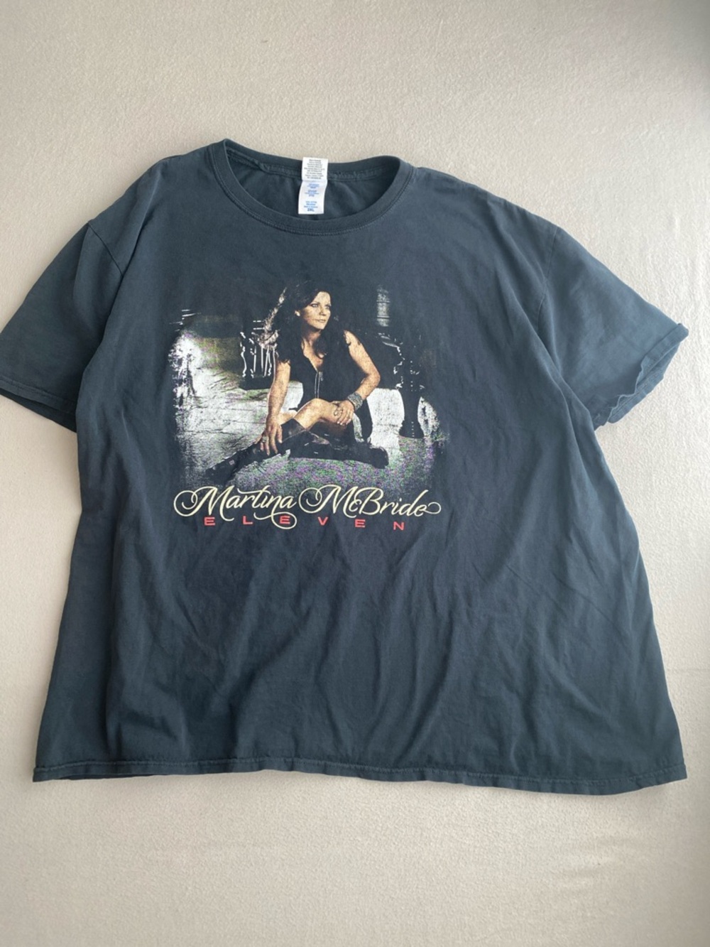 Y2K Martina McBride Eleven Black Graphic Tee 2XL
